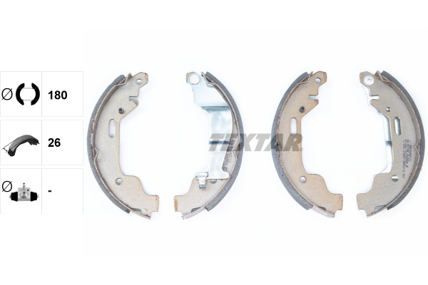 Bremsbackensatz - 91058000 TEXTAR