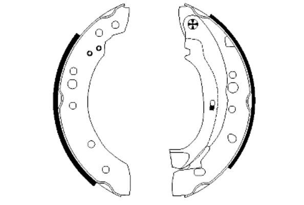 Brake Shoe Set - 91059800 TEXTAR