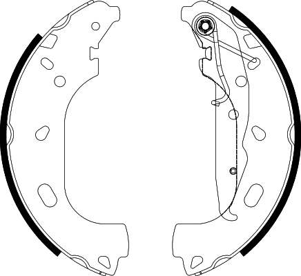 Brake Shoe Set - 91060101 TEXTAR