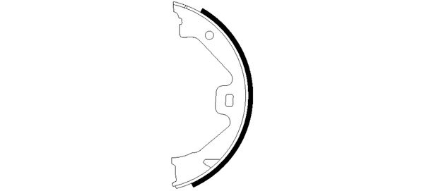 Brake Shoe Set, parking brake - 91060300 TEXTAR