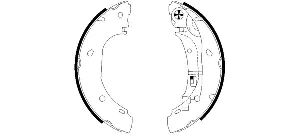 Brake Shoe Set - 91060900 TEXTAR
