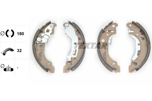 Brake Shoe Set - 91061000 TEXTAR