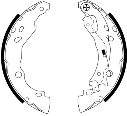 Brake Shoe Set - 91061600 TEXTAR