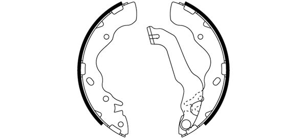 Brake Shoe Set - 91061700 TEXTAR