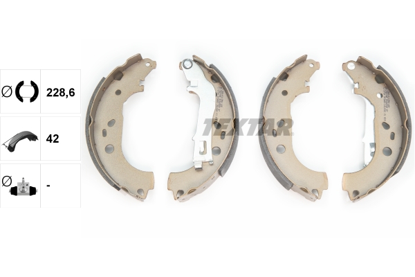 Bremsbackensatz - 91062000 TEXTAR