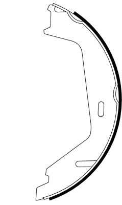 Brake Shoe Set, parking brake - 91062300 TEXTAR
