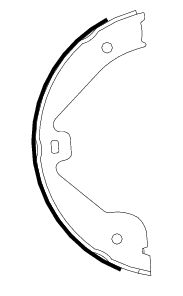 Brake Shoe Set, parking brake - 91062400 TEXTAR