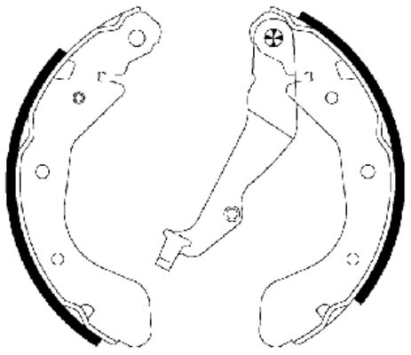Brake Shoe Set - 91062500 TEXTAR