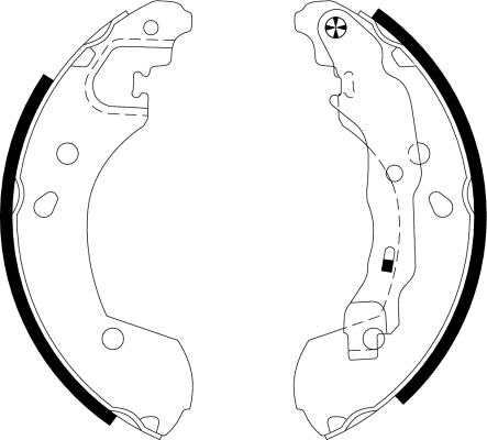 Brake Shoe Set - 91062600 TEXTAR