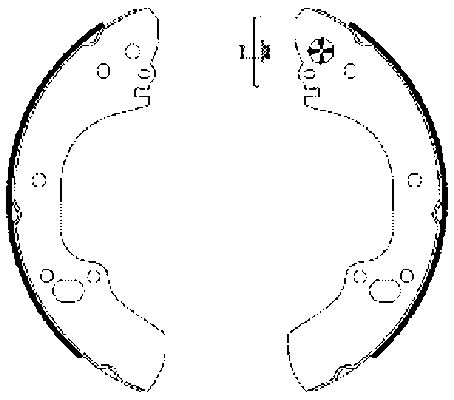 Brake Shoe Set - 91063400 TEXTAR