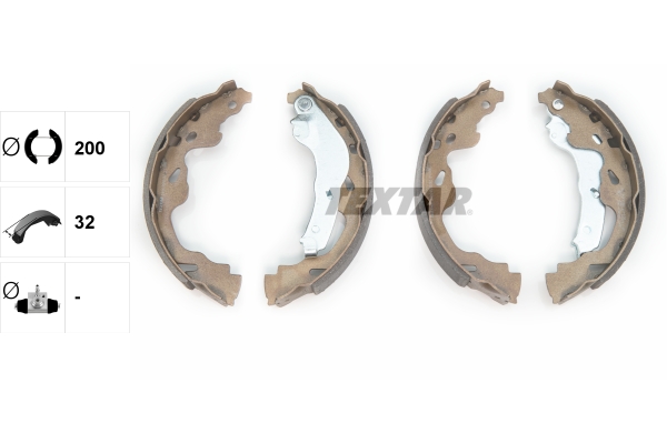 Bremsbackensatz - 91064500 TEXTAR