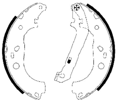 Brake Shoe Set - 91064900 TEXTAR