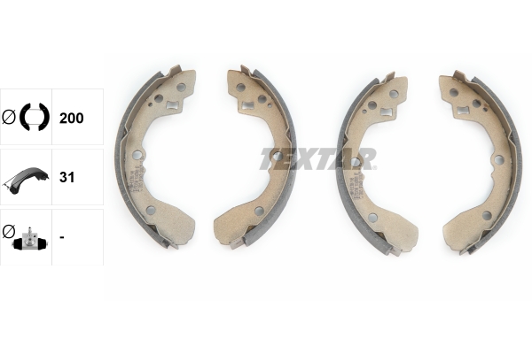 Bremsbackensatz - 91065000 TEXTAR