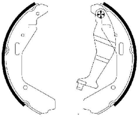Brake Shoe Set - 91065200 TEXTAR