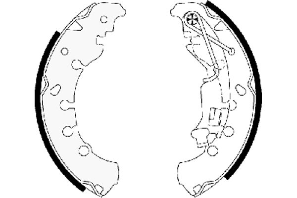 Brake Shoe Set - 91065300 TEXTAR