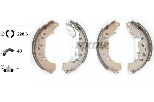 Bremsbackensatz - 91065400 TEXTAR