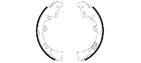 Brake Shoe Set - 91066300 TEXTAR