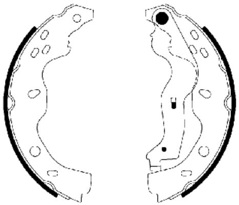 Brake Shoe Set - 91067500 TEXTAR