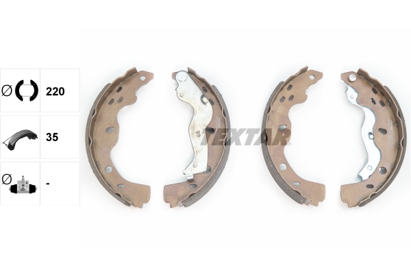 Bremsbackensatz - 91067500 TEXTAR