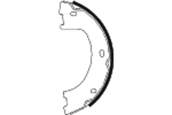 Brake Shoe Set, parking brake - 91069000 TEXTAR