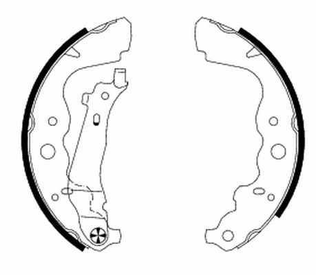 Brake Shoe Set - 91069300 TEXTAR
