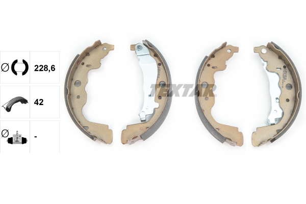 Bremsbackensatz - 91069300 TEXTAR