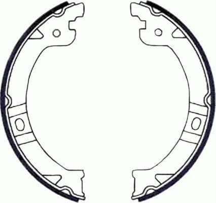Brake Shoe Set, parking brake - 91069600 TEXTAR
