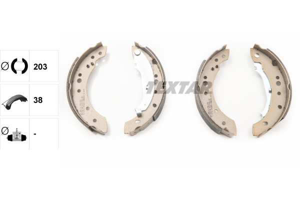 Brake Shoe Set - 91071400 TEXTAR