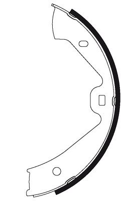 Brake Shoe Set, parking brake - 91074700 TEXTAR