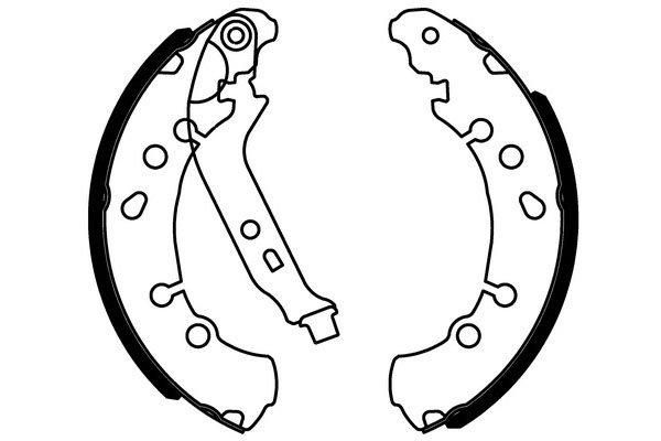 Brake Shoe Set - 91075000 TEXTAR