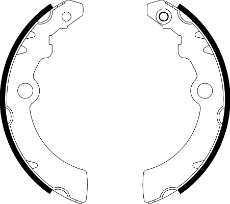 Brake Shoe Set - 91075200 TEXTAR
