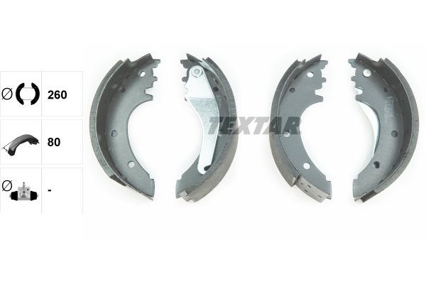 Brake Shoe Set - 91075600 TEXTAR