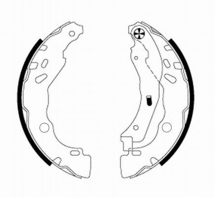 Brake Shoe Set - 91077200 TEXTAR