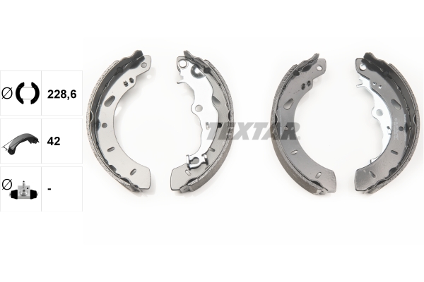 Brake Shoe Set - 91079800 TEXTAR