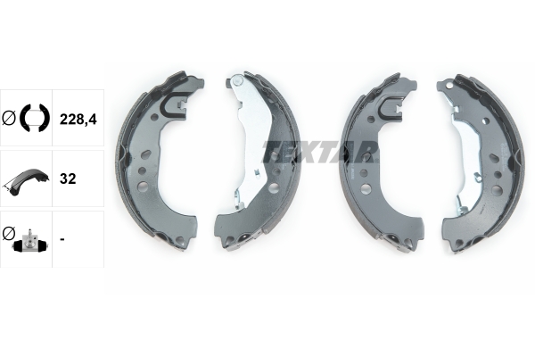 Bremsbackensatz - 91080100 TEXTAR