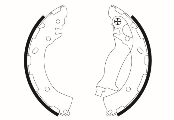 Brake Shoe Set - 91080800 TEXTAR