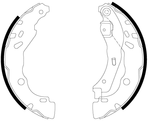Brake Shoe Set - 91083200 TEXTAR