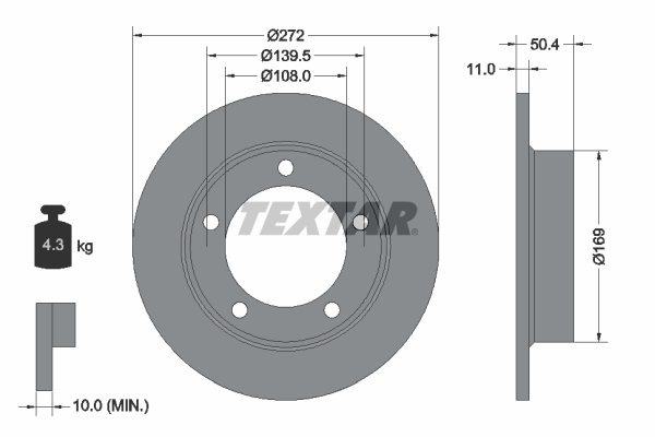 Brake Disc - 92019900 TEXTAR