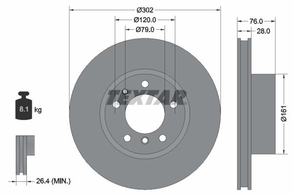 Brake Disc - 92042400 TEXTAR