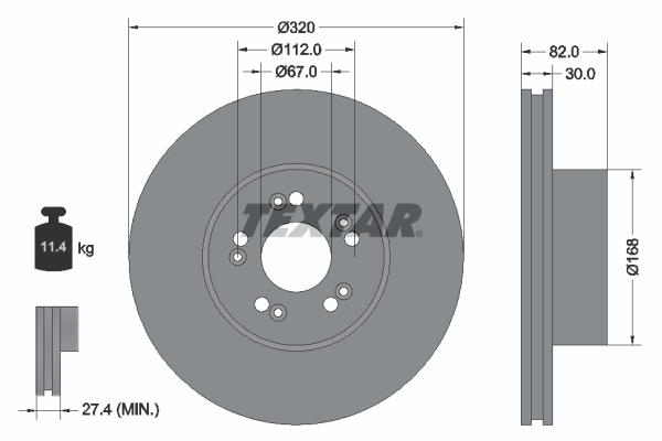 Brake Disc - 92056600 TEXTAR