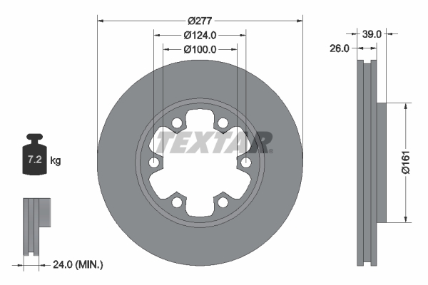 Brake Disc - 92059000 TEXTAR