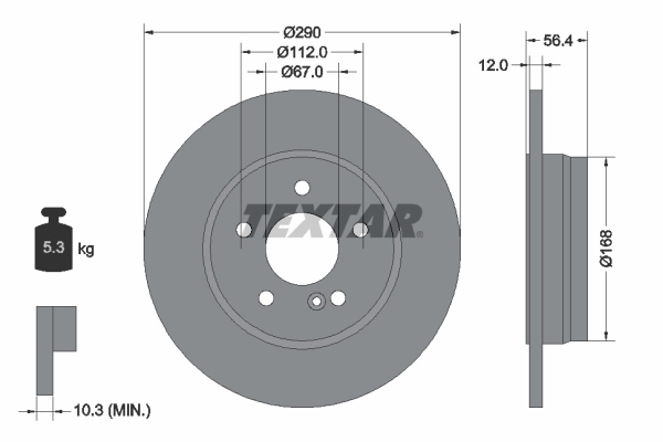 Brake Disc - 92091103 TEXTAR