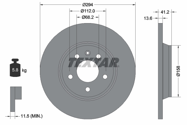 Brake Disc - 92098103 TEXTAR