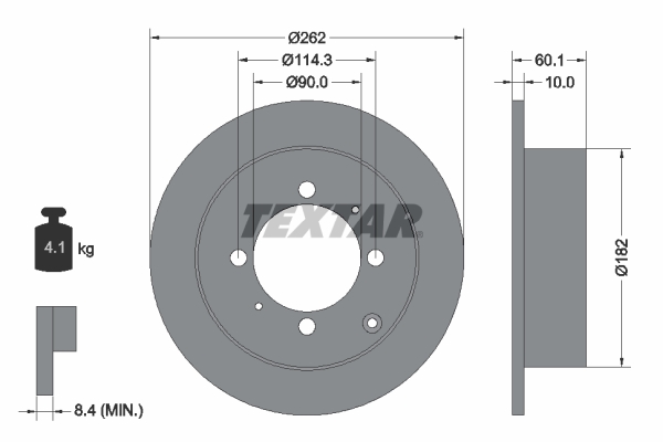 Brake Disc - 92104000 TEXTAR