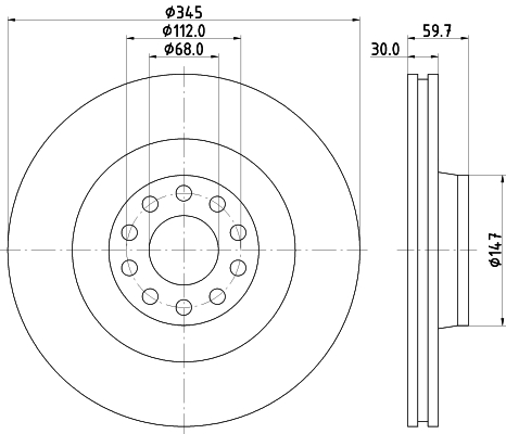 Brake Disc - 92112505 TEXTAR