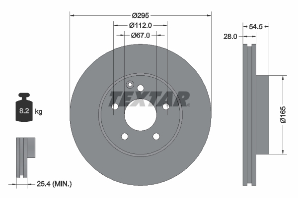Brake Disc - 92115205 TEXTAR