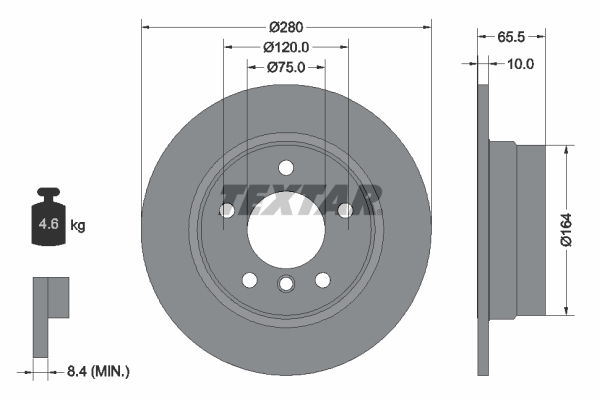 Brake Disc - 92132903 TEXTAR