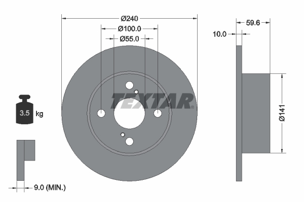Brake Disc - 92136000 TEXTAR