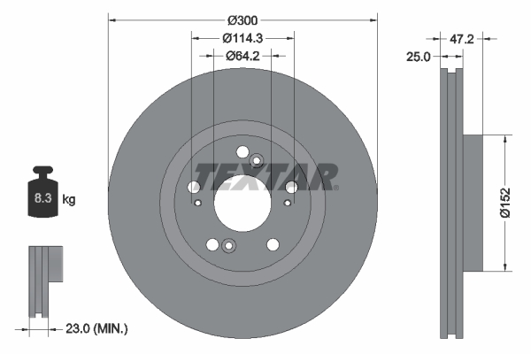 Brake Disc - 92140903 TEXTAR