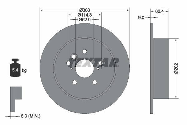 Brake Disc - 92144103 TEXTAR